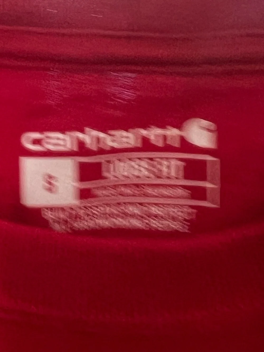 Carhartt Loose Fit Red Short Sleeve Pocket Tee